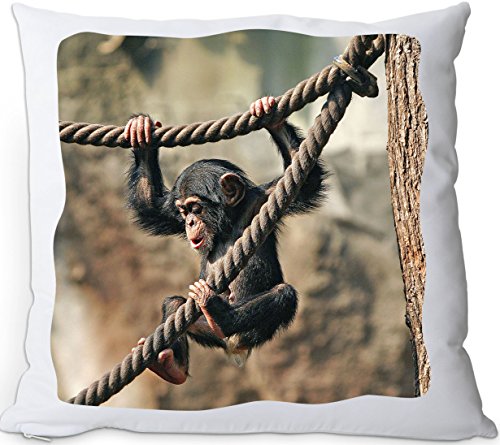 +++ SCHIMPANSE Affe - KISSENBEZUG Kissenhülle | PILLOW CASE/Kussensloop - AFE 02 von Nanyuk