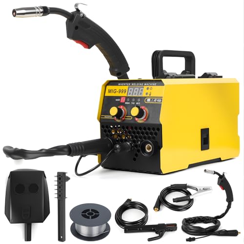 220 V 140 A Gasloses MIG Schweißgerät, 3-in-1-MIG/ARC/Lift TIG tragbares Schweißset, mit LED-Digitalanzeige, Maske, Bürste, Kabeln und Zubehör, ideal für Schweißanfänger 220 V 140 A Gasloses MIG Schweißgerät, 3-in-1-MIG/ARC/Lift TIG tragbares Schweißset, mit LED-Digitalanzeige, Maske, Bürste, Kabeln und Zubehör, ideal für Schweißanfänger von Napacoh