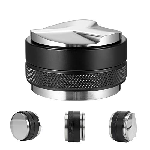 51/53 / 58mm Kaffeeverteiler, 2 In 1 Leveler & Tamper, Espresso-Verteilungswerkzeug Einzel-Doppelkopf-Kaffee-Leveler Einstellbare Tiefe - Espresso-Handstampfer Doppelkopf 53mm von Napacoh