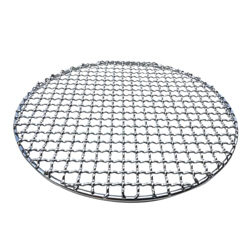 Napacoh Grillpfanne, Runder Grillrost Aus-Rostfreiem Stahl, Gebratenes Maschennetz, Antihaft-Grillbackform (24 cm) von Napacoh