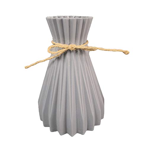 Napacoh Vase, Plastikvase Getrocknete Blume Korbhalter Handwerk DIY Home Office Party Dekoration Grau von Napacoh
