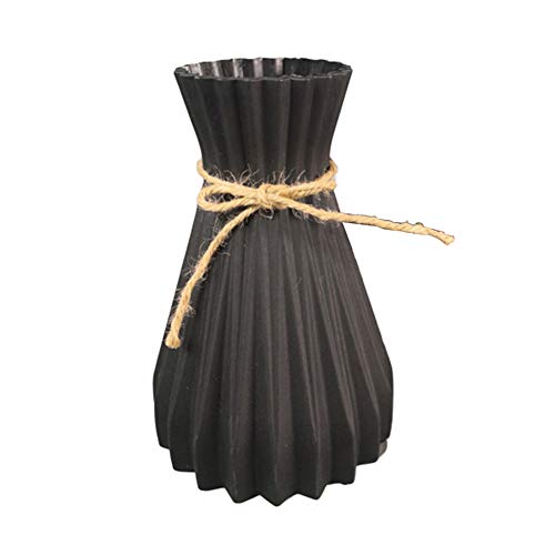 Napacoh Vase, Plastikvase Getrocknete Blume Korbhalter Handwerk DIY Home Office Party Dekoration Schwarz von Napacoh