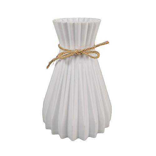 Napacoh Vase, Plastikvase Getrocknete Blume Korbhalter Handwerk DIY Home Office Party Dekoration Weiß von Napacoh