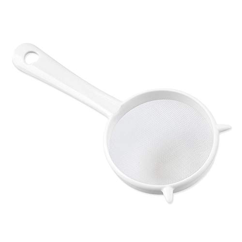 Teesieb, Küche Handheld Kunststoff Sieb Mesh Teeblattsieb Mehlsieb Sieb Weiß Klein Teesieb, Küche Handheld Kunststoff Sieb Mesh Teeblattsieb Mehlsieb Sieb Weiß Klein von Napacoh