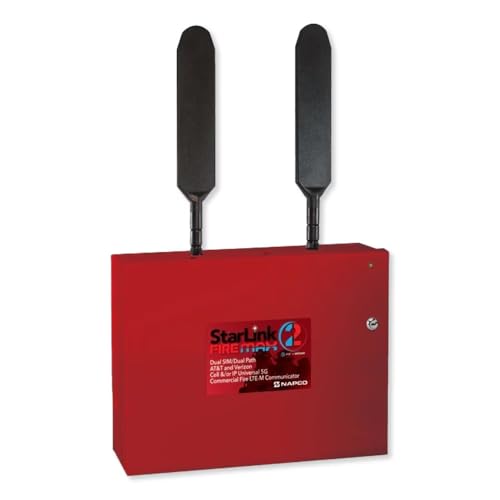 Napco SLE-MAX2-CFBPS StarLink MAX 2 Dual SIM/Dual Path Universal 5G Commercial Fire Alarm Communicator, Metallgehäuse von Napco