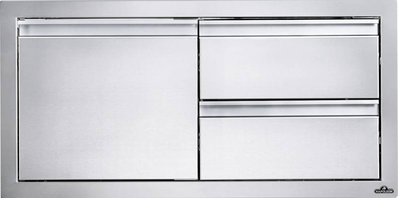 NAPOLEON Einbau-Türe & 2er Schubladen- Kombination (91 x 41 cm) von Napoleon Gourmet Grill