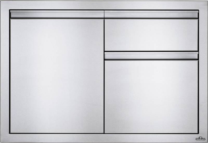 NAPOLEON Einbau-Türe & Mülleimer- Kombination klein (91 x 61 cm) (BI-3624-1D1W) von Napoleon Gourmet Grill