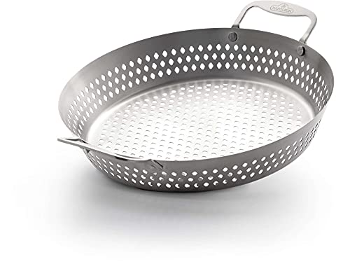 Napoleon Perforierter Edelstahl-Grill-Wok, BBQ-Grillzubehör, Premium-Edelstahl, perforiertes Design ermöglicht Grillgeschmack, verhindert, dass Lebensmittel durch den Grill fallen, spülmaschinenfest von Napoleon