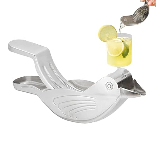 Bird Lemon Press – tragbar Citrus Squeezer, Bird Design Lemon Ecke Entsafter | Manueller Zitronenscheiben-Entsafter, Hand-Küchenwerkzeug aus Zitronensaft, kompakt für das Kochen zu Hause von Naqqios