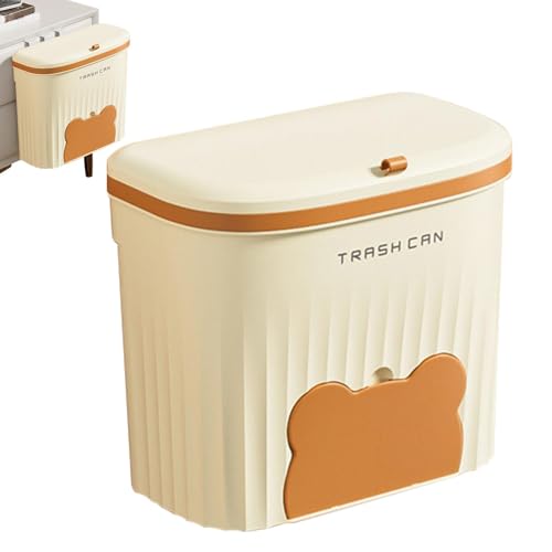 Camping Waste Bin | abgedeckter Mülleimer | Hängender Küchenabfalleimer | Abfallkorb für die Theke mit Ablagefach für Müllsäcke, Mülleimer ali von Naqqios