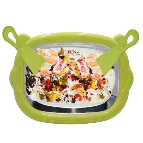 Deluxe Ice Cream Roll Maker - Erstellen Sie leckere Leckereien | Joghurtmaschine, Eisrollmaschine mit einfach zu bedienendem Design, inklusive Rezeptbuch & Zubehör für hausgemachtes gerolltes D von Naqqios