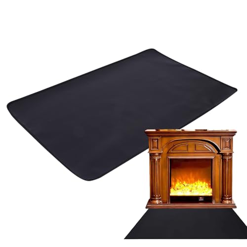 Fire Pit Matte - BBQ Feuerfeste Hitzebeständige Pads | Hitzebeständige Feuerfeste Pad Für Deck, Nicht Rutschfeste Pad-Decke, Reflektierende Feuermatte Für Camping Grill Küchendeck Erdgarten Lagerfeuer von Naqqios