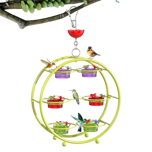 Kolibri Vogelfutterstation mit mehreren Ebenen, Insektenschutz, Futterstation aus Metall für den Außenbereich, Garten, Terrasse Kolibri Vogelfutterstation mit mehreren Ebenen, Insektenschutz, Futterstation aus Metall für den Außenbereich, Garten, Terrasse von Naqqios