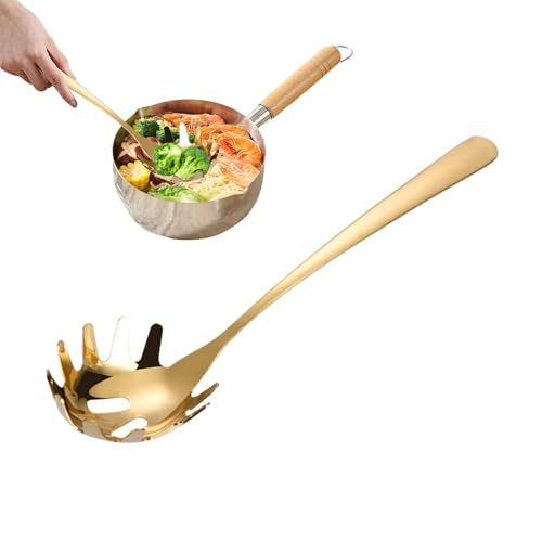 Spaghetti Spoon Server – Küchenwerkzeuge für Spaghetti-Server, multifunktionale Küchenutensilien | Spaghetti-Nudelsieb, Pastakleber aus Edelstahl, besser von Naqqios