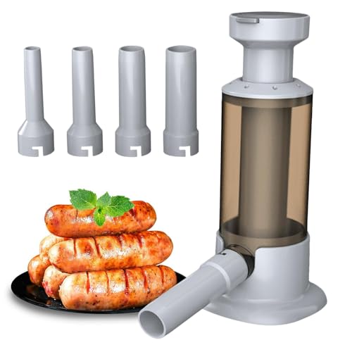 Wurstaufbereiter Handwurstfüller – robuster Wurststuffer | Wurstaufschäumer Handwurstaufbereiter Wurstaufbereiter Küche Hauswursthaus-Küchenmaschine mit 4 Röhrchen Wurstaufbereiter Handwurstfüller – robuster Wurststuffer | Wurstaufschäumer Handwurstaufbereiter Wurstaufbereiter Küche Hauswursthaus-Küchenmaschine mit 4 Röhrchen von Naqqios