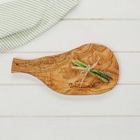 Personalisierte Schneide -/Käsebretter Mit Griff Aus Olivenholz Bestes Geschenk von NarDesignUK
