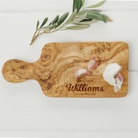 Personalisierte Behandelt Olivenholz Schneide -/Käsebrett Beste Geschenk von NarDesignUK