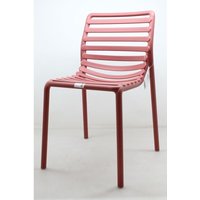 [GEBRAUCHT] B-Ware Nardi Doga Bistro Stuhl Esszimmerstuhl Küchenstuhl Gartenstuhl Polypropylen Rot von Nardi