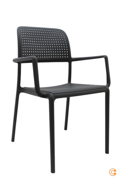 Nardi Bora Armlehnstuhl Lehnstuhl Stuhl Esszimmerstuhl Gartenstuhl Anthrazit601 B-Ware von Nardi