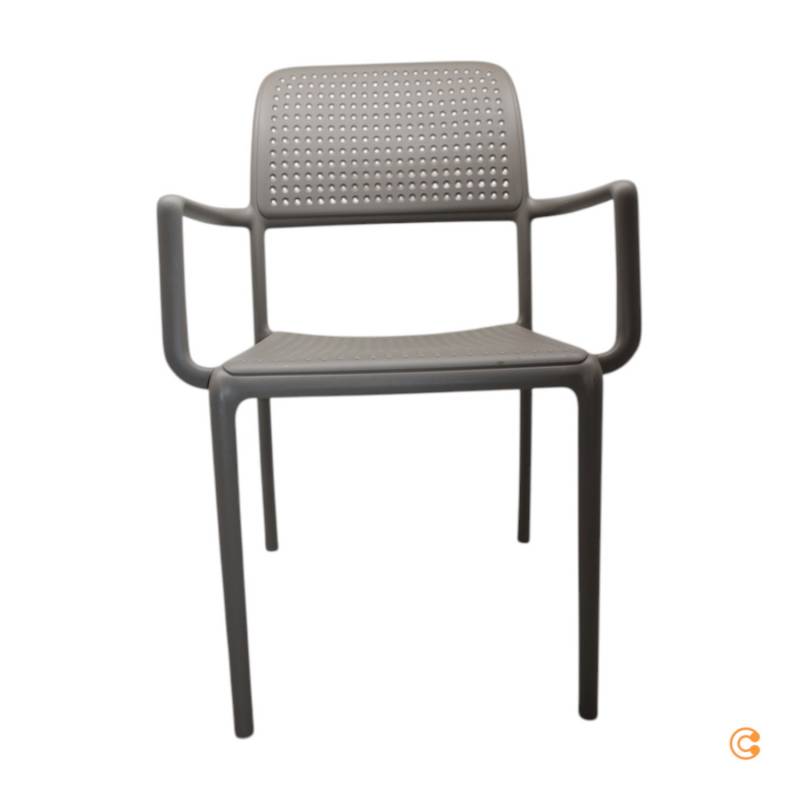 Nardi Bora Armlehnstuhl Stuhl Gartenstuhl Esszimmerstuhl Stuhl Stapelstuhl Taupe B-Ware von Nardi