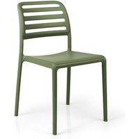 Stühle Nardi Costa Bistrot Gartenmöbel, für Bar und Restaurant aus Polypropylen-Glasfaser Made in Italy -Agave / Packung mit 1 Stück von Nardi