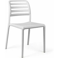 Stühle Nardi Costa Bistrot Gartenmöbel, für Bar und Restaurant aus Polypropylen-Glasfaser Made in Italy -Weiss / Packung mit 1 Stück von Nardi