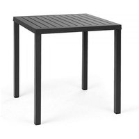 Quadratischer Tisch ''Nardi Cube'' aus Durel-Platte für den Außenbereich in Garten und Veranda -Anthrazitgrau / 70 cm von Nardi