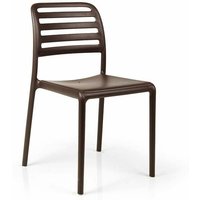 Stühle Nardi Costa Bistrot Gartenmöbel, für Bar und Restaurant aus Polypropylen-Glasfaser Made in Italy -Kaffee / Packung mit 1 Stück von Nardi