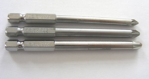 Bitsatz Langbits 90 mm lang - PZ 1, PZ 2, PZ 3 - 6,35 mm [1/4'] von Narex