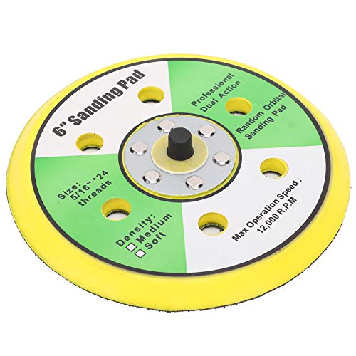 Abrasives Pad, Sanding Pad 6 inch Sanding Pad Manufactured By Integral Moulding with 6 Holes for Repair Shop for Studio for Home for Industry von Naroote