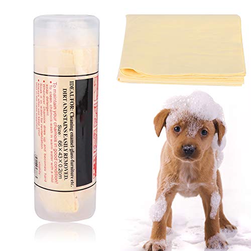 Andraw Valentine's Day Present Haustier Badetuch, Rapid Pet Wasseraufnahme Handtuch, sicher umweltfreundlich Badetuch Duschtuch Katzen Hunde für Haustier Stoff(Yellow) von Naroote
