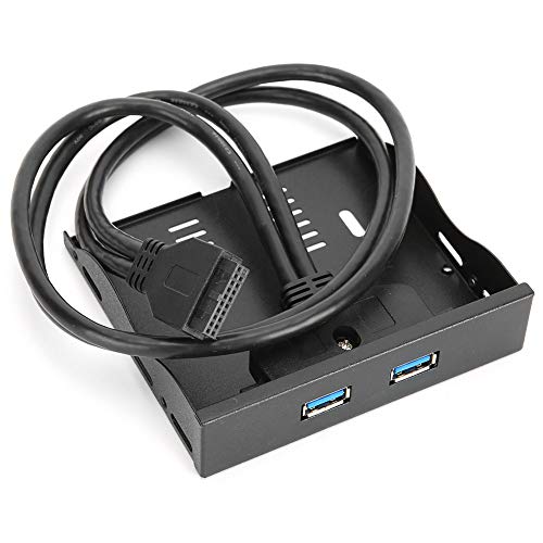 Frontplatten-Header, PC-Frontplatten-Header-Adapter Frontplatten-Header mit 80-mm-PCI-E-Steckplatzhalterung Motherboard USB 2.0 Frontplatten-Header für Ersatz-PC-Teile für Desktop von Naroote