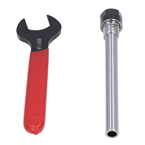 Generic Haltehalter für Rechtsstangen, CNC-Verlängerungsstange Hohe Konzentrität 1-7 Mm Anziehungsbereich ER11-Adapter-Collet für Drehmaschine (C10-ER11A-100L) von Naroote