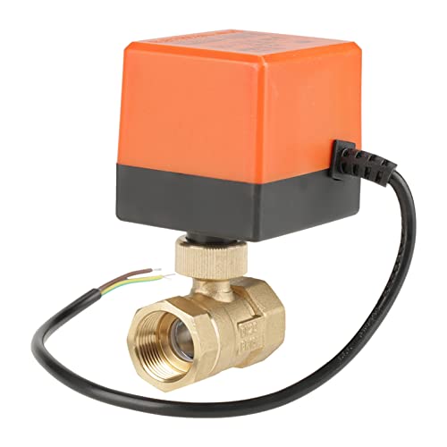 Motorisierter Kugelhahn Wifi Wasserventil Elektrischer Kugelhahn 3-Wege-Luftventil Klimaanlagen-Kugelhahn, AC 220 V G3 4 DN20 2-Wege-Messing-Kugelhahn mit Motorisiertem von Naroote