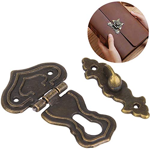 Naroote 10pcs Boxen HaSP, HaSP 10 PCs Latch Antique Style Zink Alloy Boxen Antique Decorative Latch Bronze Colored Catch Catch von Naroote