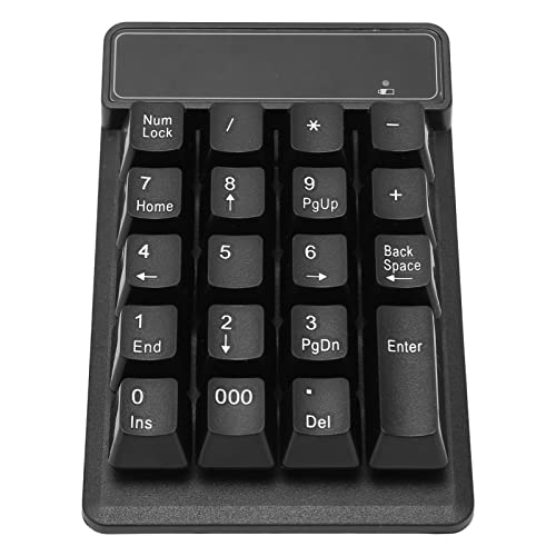 Naroote 2.4G USB Numeric Keypad Wireless Number Pad 19 Keys Extended Keyboard U Type Portable Low Noise Number Keyboard for Accountancy Finance Banking Black Naroote 2.4G USB Numeric Keypad Wireless Number Pad 19 Keys Extended Keyboard U Type Portable Low Noise Number Keyboard for Accountancy Finance Banking Black von Naroote