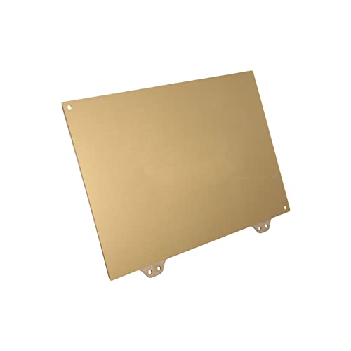 Naroote 3D-Druckerstahlblech, Gold Einfach zu Verwendende Drucker-Heizbettplatte, Doppelt Beschichtet für Makebo (Pulverisierte Stahlbleche) von Naroote