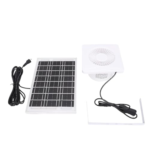 Naroote 6W Solarpanel -Lüfter, Hochgeschwindigkeits -Aluminiumlegierung mit Niedrigem Geräusch Solar ausgelöster Abluftlüfter. von Naroote