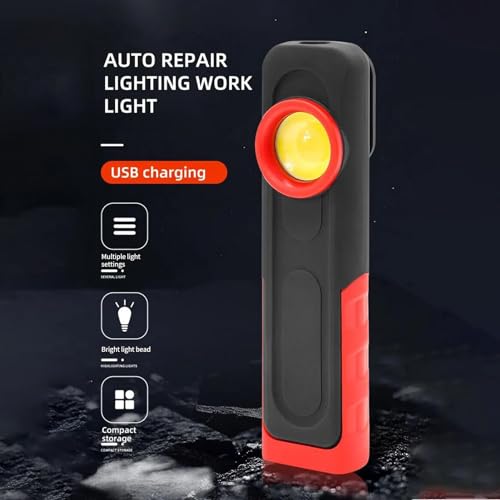 Naroote Arbeitslicht, Wiederaufladbare Taschenlampen Arbeitslichter mit Magnetischer Basi Naroote Arbeitslicht, Wiederaufladbare Taschenlampen Arbeitslichter mit Magnetischer Basi von Naroote