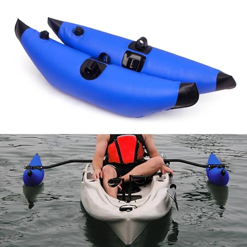 Naroote Ausleger -Stabilisatorsystem für Kajak -Kanu PVC Boot, Ausleger Stabilisator System für Kajak Kanu PVC Boot Aufblasbare mit aufblitterbarer (Blue) von Naroote