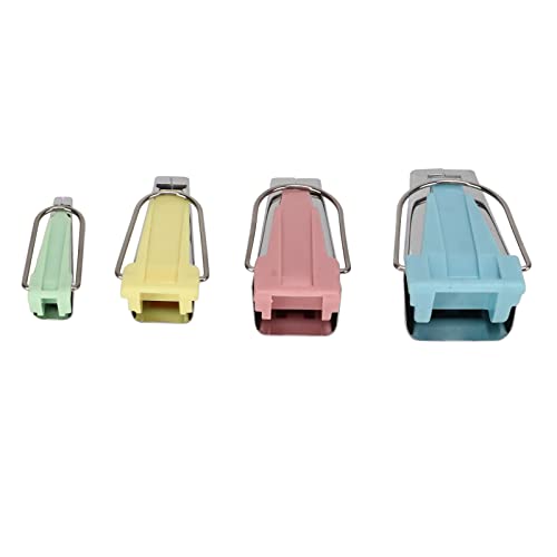 Naroote BIAS Tape Maker, BIAS Tape Zum Nähen 4pcs Maker 6mm 12 Mm 18 Mm 25 Edelstahl Kunststoff -Klebeband Macher Kit Quilt -Werkzeuge Kit Set für Stoffnähen von Naroote