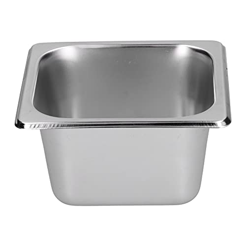 Naroote Edelstahl -Lebensmittelbehälter, Edelstahl Pfannen Edelstahlbuffet Buffet Becken 6.9x6.4x3,9 Zoll Edelstahlbehälter für Hotels, Küchen, Milkentee, Buffet Shop Naroote Edelstahl -Lebensmittelbehälter, Edelstahl Pfannen Edelstahlbuffet Buffet Becken 6.9x6.4x3,9 Zoll Edelstahlbehälter für Hotels, Küchen, Milkentee, Buffet Shop von Naroote