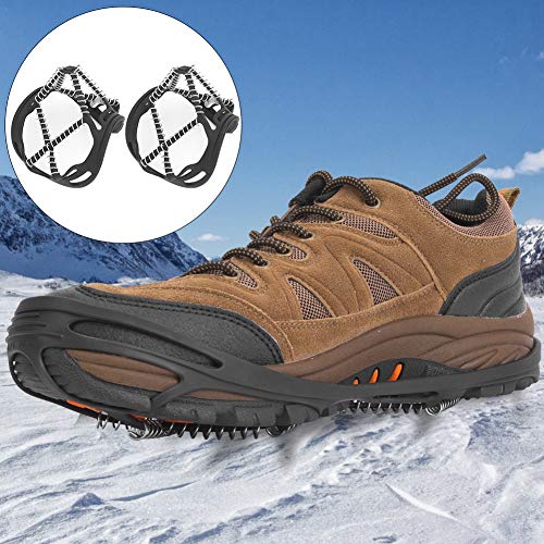 Naroote Eisstollen, Stollen Spikes für Schuhe Edelstahl und Silikon mit Gurten für Schneeklettern Bergsteiger Naroote Eisstollen, Stollen Spikes für Schuhe Edelstahl und Silikon mit Gurten für Schneeklettern Bergsteiger von Naroote