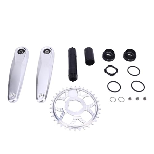 Naroote Fahrradkurbel Arm Set, Leichtgewicht (Silver) von Naroote