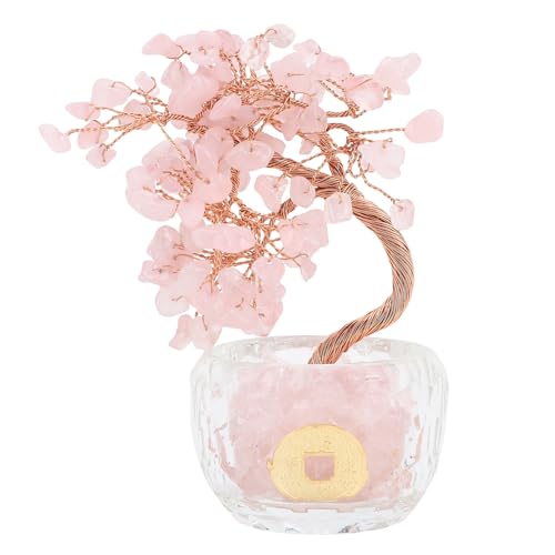 Naroote Feng Shui Money Tree, Symbolisieren Wohlstand Auffällige Positive Lucky Tree für Wohlstand und Glück (PINK) von Naroote