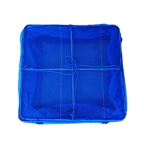 Naroote Fischnetz für Fischtank, Aquariumnetz Trocknungsregal Faltenfischnetz mit Vorderer Öffnung Reißverschluss Garnelennetz Zum Trocknen von Fischgemüse Obst Futter (Einlagig 35*35*30 (Schnalle von Naroote