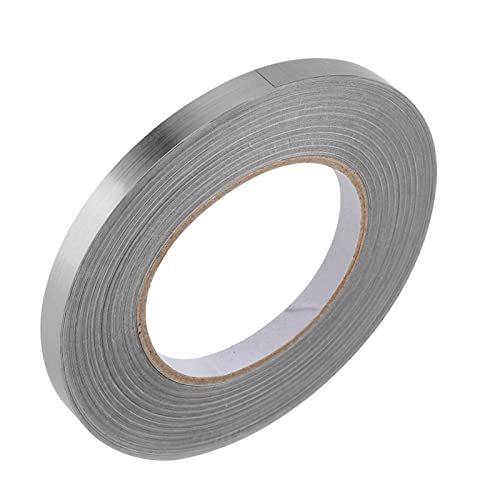 Naroote Fliesenaufkleber, Nadelstreifenklebeband Breites Kesselbandpinstreifenklebeband Zum Detaillierung von Akzent Wandkesselband Selbstkleber Bodenecke Fliesendekoration (1 cm x 50 Meter (Silber)) von Naroote