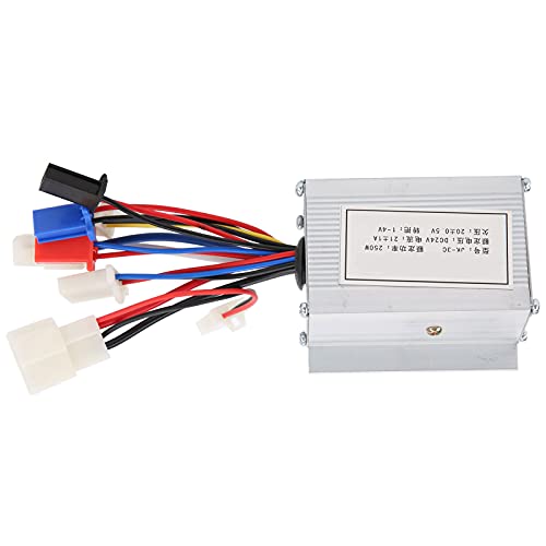 Naroote Gebürsteten Motor Controller, Motorisierter Controller 24 V 250W Aluminiumlegierung Motor Gebürstete -Box -Motorsteuerung für Elektrische Roller Elektrofahrraddreirad Dreirad von Naroote