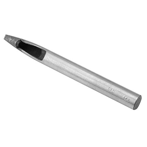 Naroote Hole Punch, Leder Loch Punch Leder Tool Stahl mit Hoher Kraft für Lederfahrzeuge (8 * 3) von Naroote