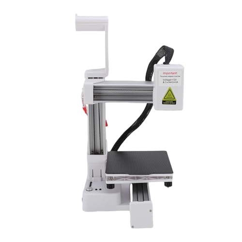Naroote Kleiner 3D -Drucker, Hohe Genauigkeit 3D -Druckmaschine 100x100x100mm Druckgröße für Zuhause (EU-Stecker) von Naroote